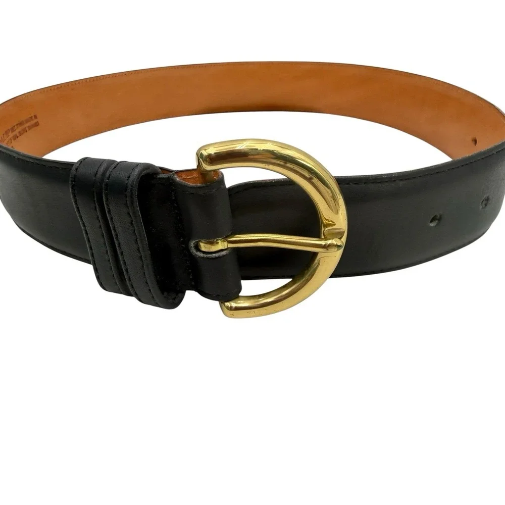 Coach Dark Navy Blue Leather Belt Womens Small S 26